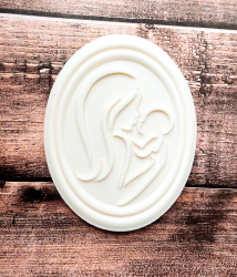 Молд табличка для шоколада Мама и дитя, 11,5*9 см Изображение Молд табличка для шоколада Мама и дитя, 11,5*9 см